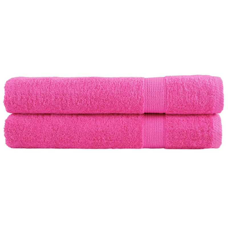 Afbeelding laden in galerijviewer, Vidaxl handdoeken solund 2 st 600 g m² 100x200 cm roze
