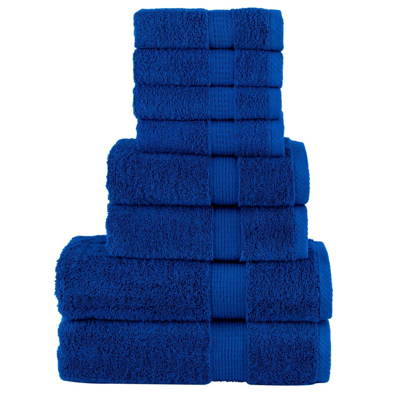 Afbeelding laden in galerijviewer, Vidaxl 8-delige handdoekenset solund 600 g m² blauw
