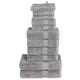 Vidaxl 12-delige handdoekenset solund 600 g m² grijs