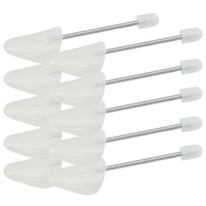 Vidaxl schoenspanners 5 paar eu 38-44 kunststof wit