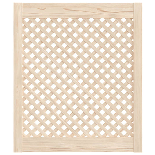 Vidaxl kastdeuren met latwerk 2 st 59,5x69 cm massief grenenhout