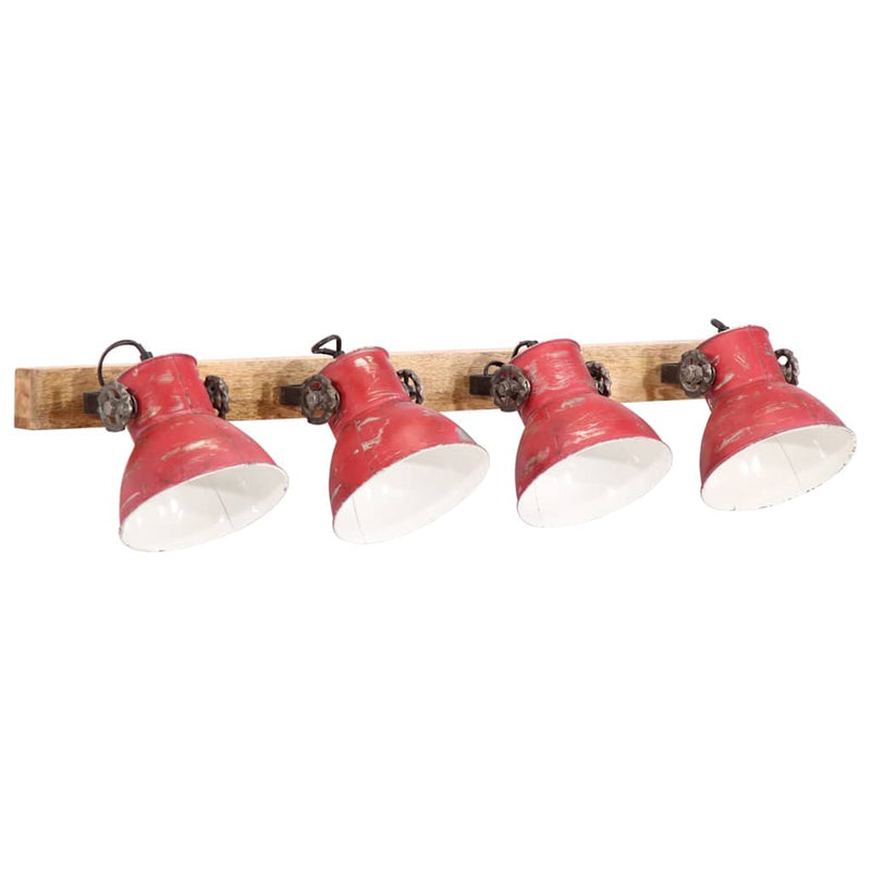 Afbeelding laden in galerijviewer, Vidaxl wandlamp 25 w e27 90x25 cm verweerd rood
