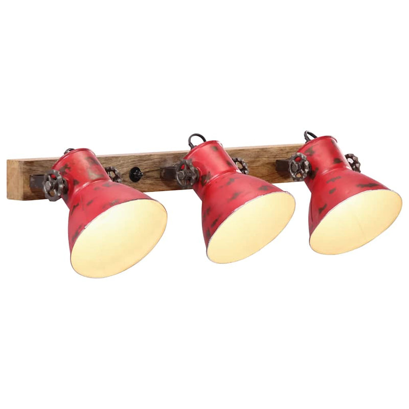 Afbeelding laden in galerijviewer, Vidaxl wandlamp 25 w e27 65x25 cm verweerd rood

