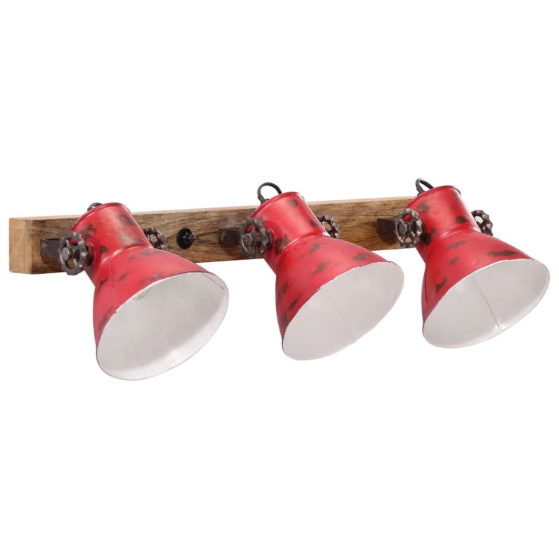 Afbeelding laden in galerijviewer, Vidaxl wandlamp 25 w e27 65x25 cm verweerd rood
