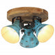 Vidaxl plafondlamp 25 w e27 35x35x25 cm verweerd blauw