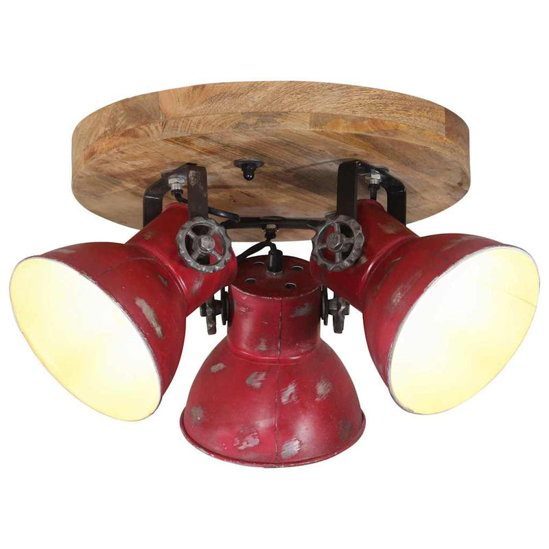 Afbeelding laden in galerijviewer, Vidaxl plafondlamp 25 w e27 35x35x25 cm verweerd rood
