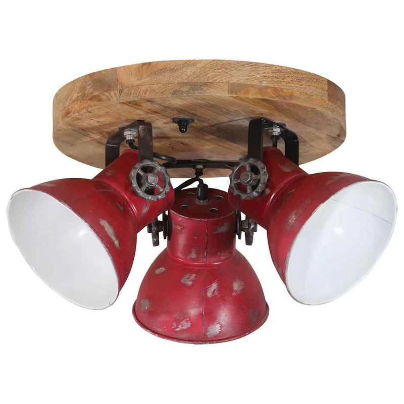 Afbeelding laden in galerijviewer, Vidaxl plafondlamp 25 w e27 35x35x25 cm verweerd rood
