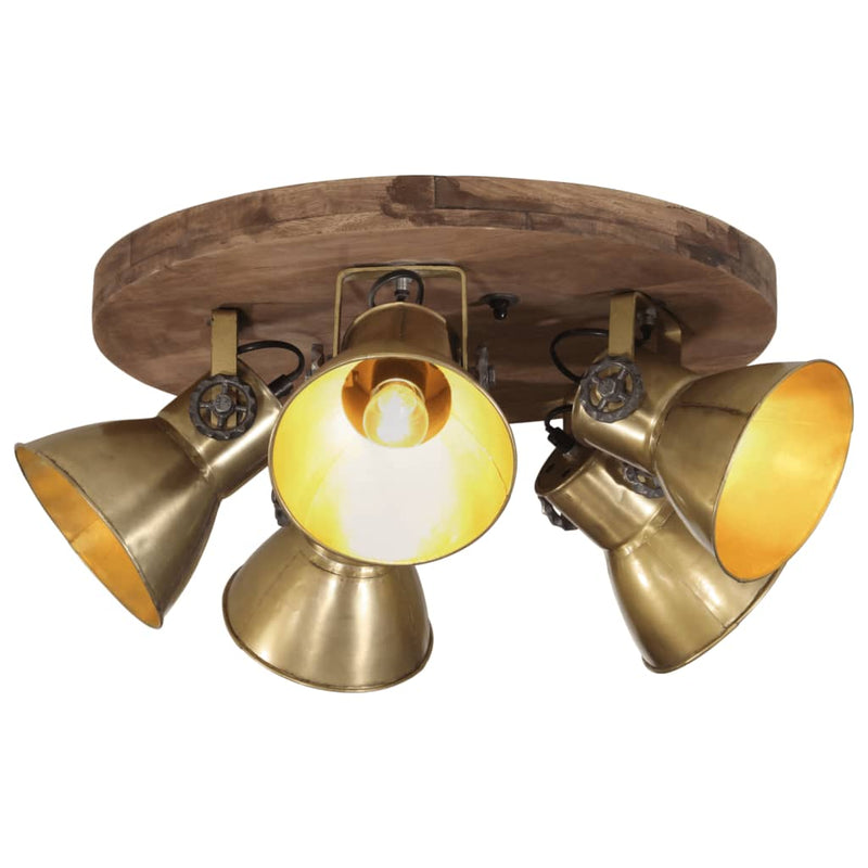 Afbeelding laden in galerijviewer, Vidaxl plafondlamp 25 w e27 50x50x25 cm antiek messingkleurig
