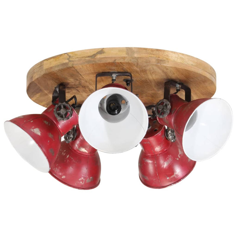 Afbeelding laden in galerijviewer, Vidaxl plafondlamp 25 w e27 50x50x25 cm verweerd rood
