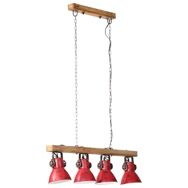 Afbeelding laden in galerijviewer, Vidaxl plafondlamp 25 w e27 90x24x111 cm verweerd rood
