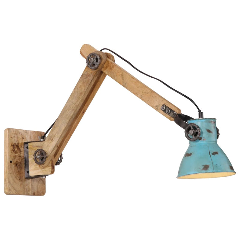 Afbeelding laden in galerijviewer, Vidaxl wandlamp 25 w e27 96x15x20 cm verweerd blauw
