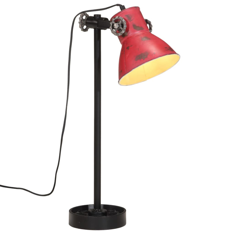 Afbeelding laden in galerijviewer, Vidaxl bureaulamp 25 w e27 15x15x55 cm verweerd rood
