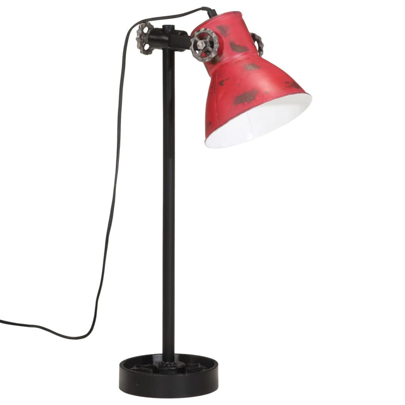 Afbeelding laden in galerijviewer, Vidaxl bureaulamp 25 w e27 15x15x55 cm verweerd rood
