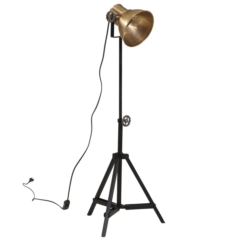 Afbeelding laden in galerijviewer, Vidaxl vloerlamp 25 w e27 35x35x65 95 cm antiek messingkleurig
