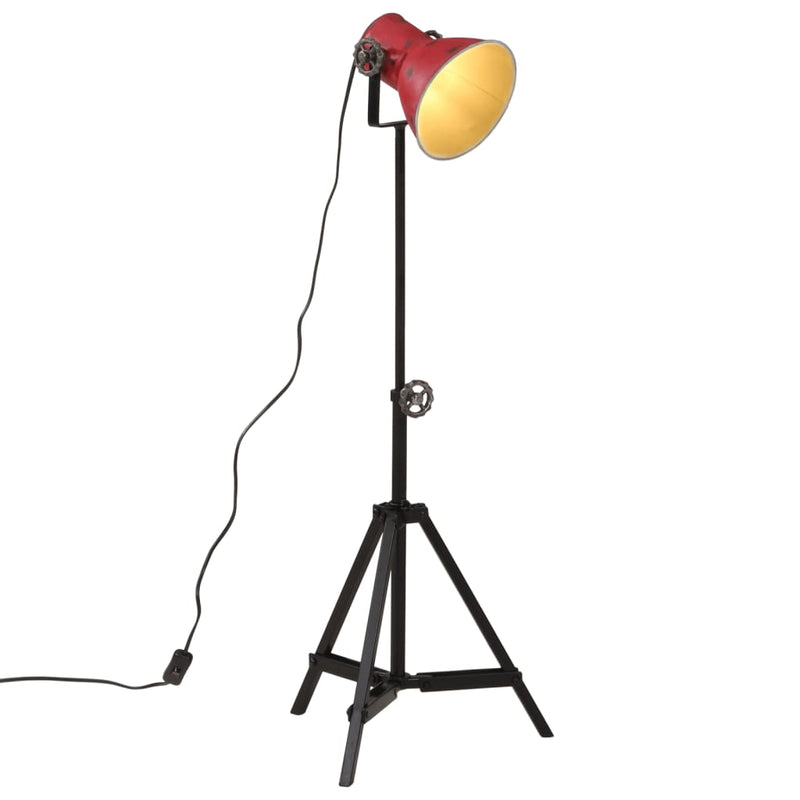 Afbeelding laden in galerijviewer, Vidaxl vloerlamp 25 w e27 35x35x65 95 cm verweerd rood
