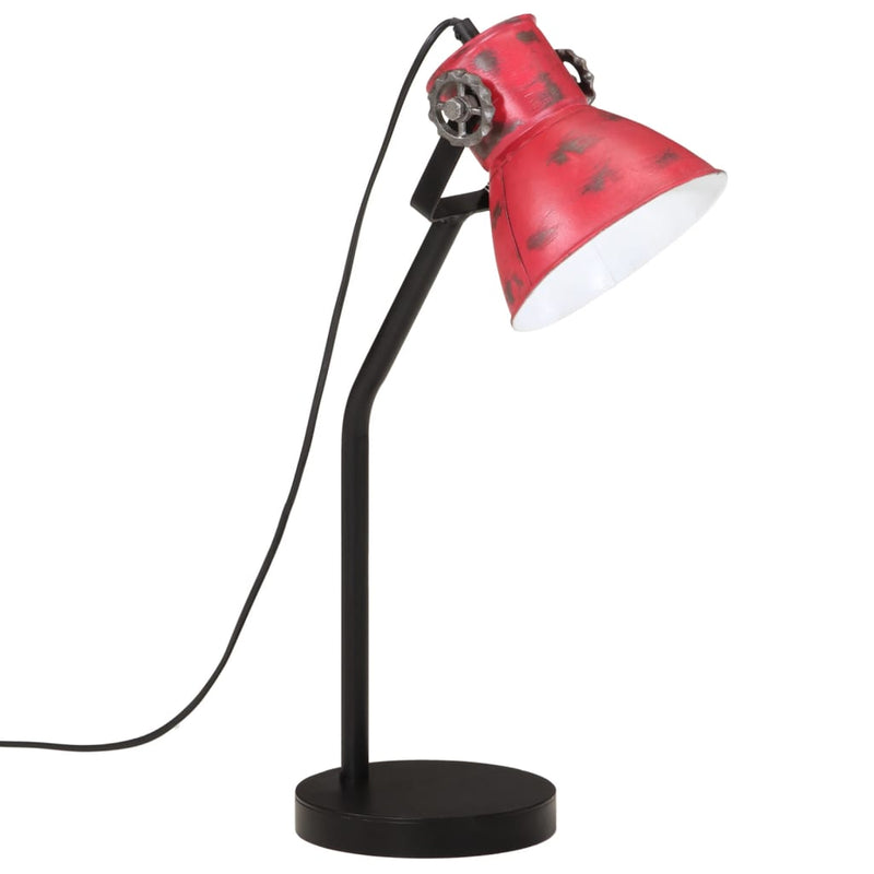 Afbeelding laden in galerijviewer, Vidaxl bureaulamp 25 w e27 17x17x60 cm verweerd rood
