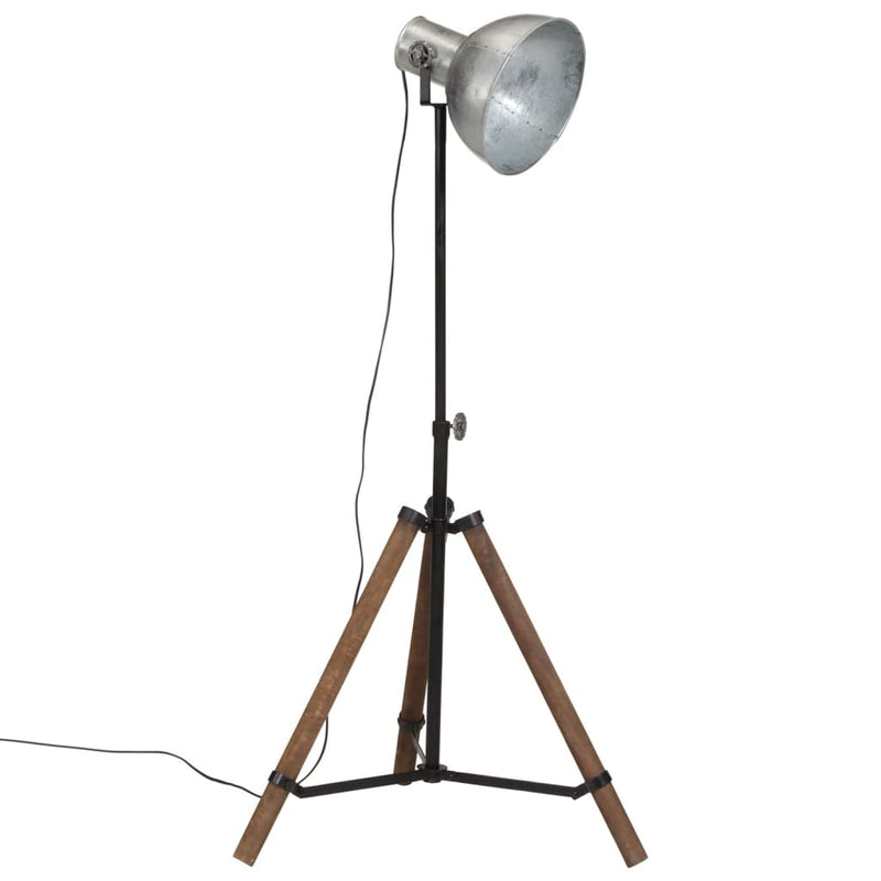 Afbeelding laden in galerijviewer, Vidaxl vloerlamp 25 w e27 75x75x90-150 cm vintage zilverkleurig
