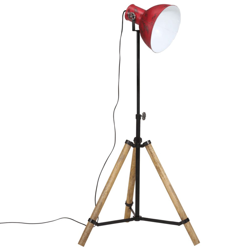 Afbeelding laden in galerijviewer, Vidaxl vloerlamp 25 w e27 75x75x90-150 cm verweerd rood
