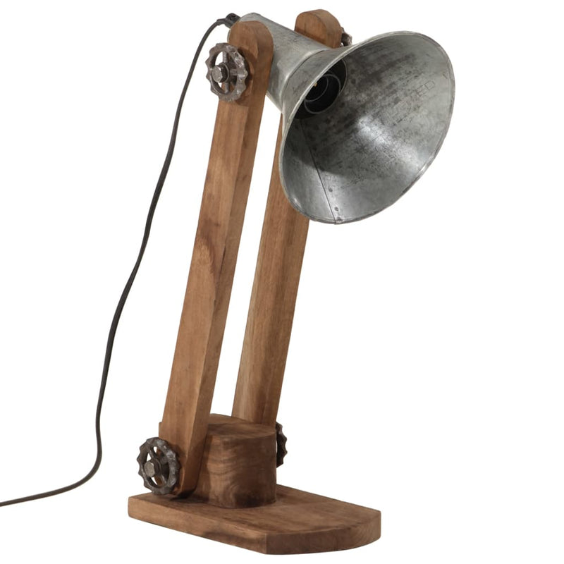 Afbeelding laden in galerijviewer, Vidaxl bureaulamp 25 w e27 23x13x52 cm vintage zilverkleurig
