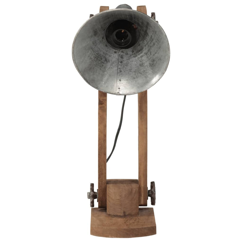Afbeelding laden in galerijviewer, Vidaxl bureaulamp 25 w e27 23x13x52 cm vintage zilverkleurig
