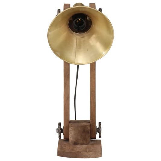 Vidaxl bureaulamp 25 w e27 23x13x52 cm antiek messing