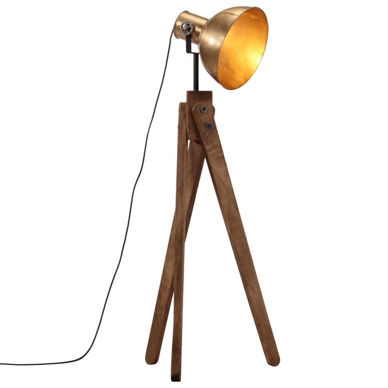 Afbeelding laden in galerijviewer, Vidaxl vloerlamp 25 w e27 45x45x120 cm antiek messingkleurig
