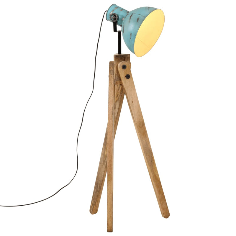 Afbeelding laden in galerijviewer, Vidaxl vloerlamp 25 w e27 45x45x120 cm verweerd blauw
