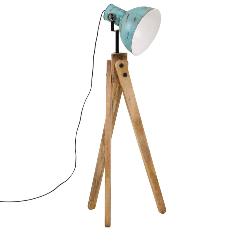 Afbeelding laden in galerijviewer, Vidaxl vloerlamp 25 w e27 45x45x120 cm verweerd blauw
