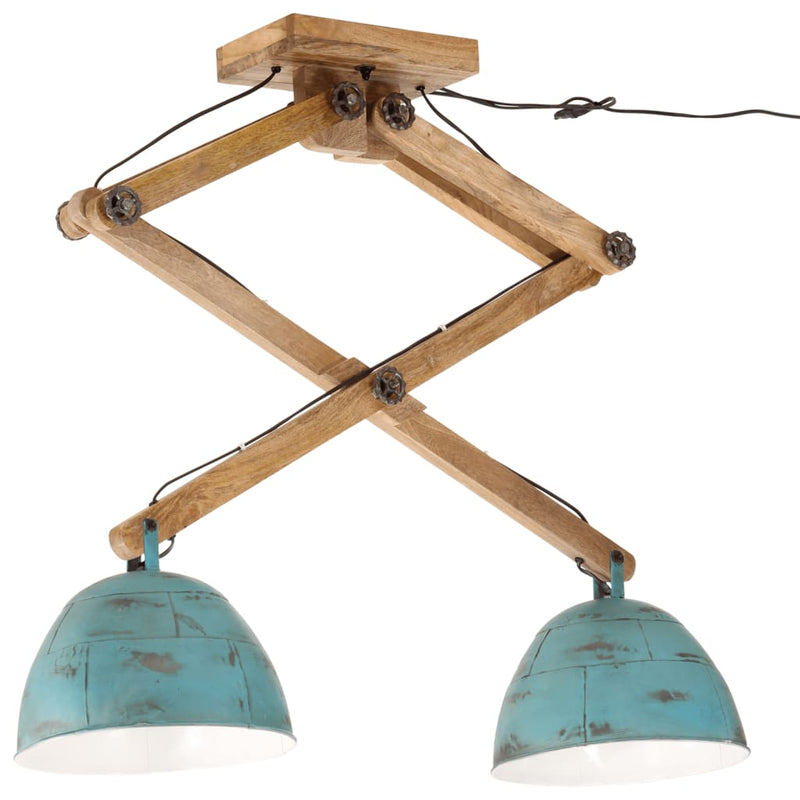 Afbeelding laden in galerijviewer, Vidaxl plafondlamp 25 w e27 29x18x85 cm verweerd blauw
