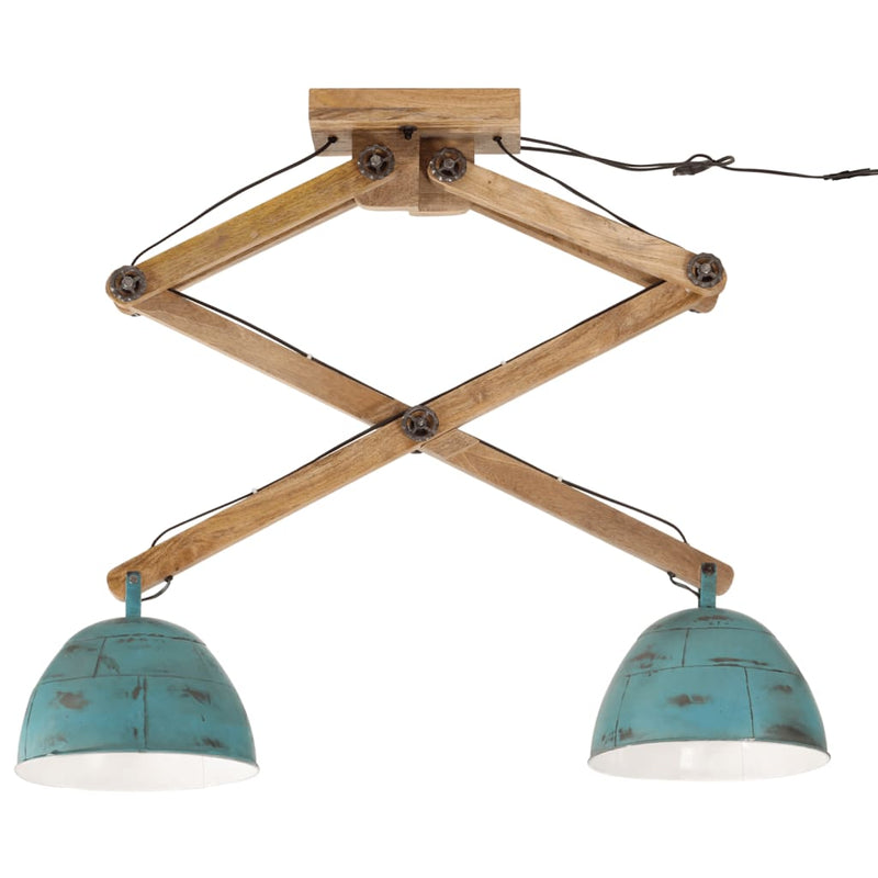 Afbeelding laden in galerijviewer, Vidaxl plafondlamp 25 w e27 29x18x85 cm verweerd blauw
