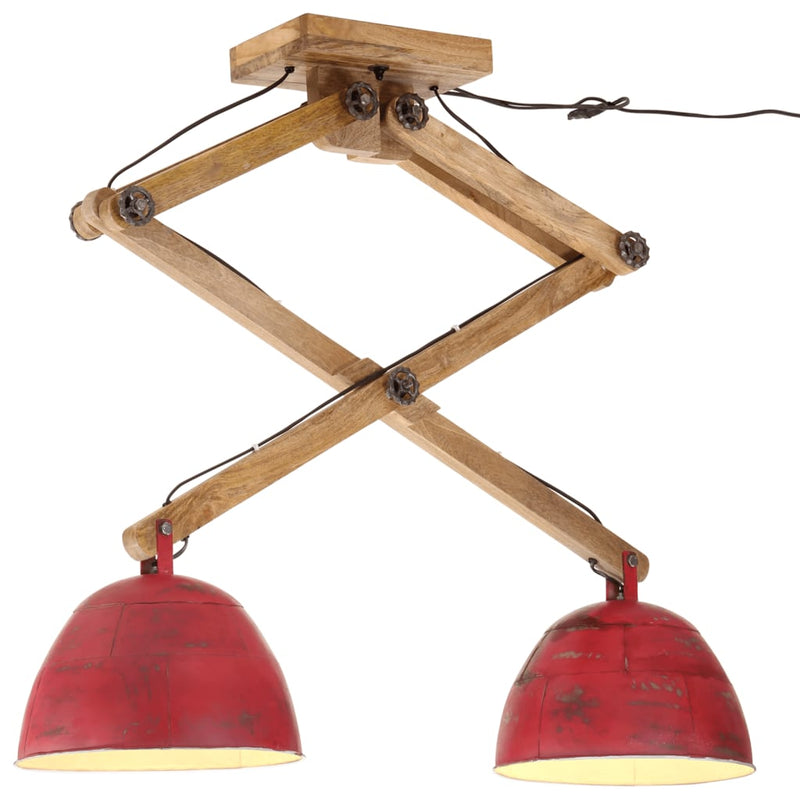 Afbeelding laden in galerijviewer, Vidaxl plafondlamp 25 w e27 29x18x85 cm verweerd rood
