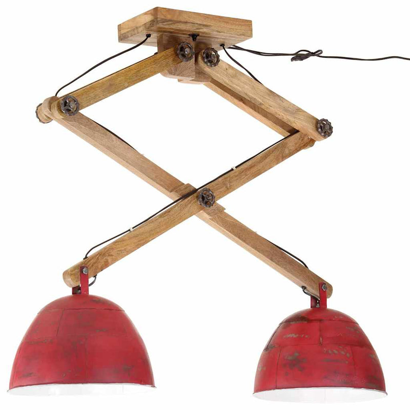 Afbeelding laden in galerijviewer, Vidaxl plafondlamp 25 w e27 29x18x85 cm verweerd rood
