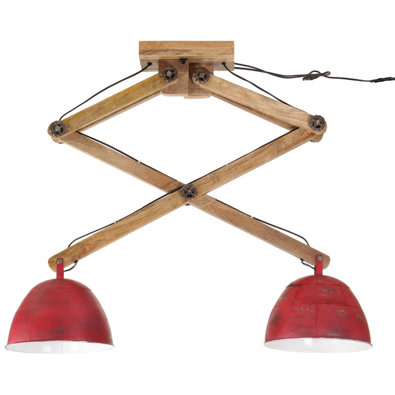 Afbeelding laden in galerijviewer, Vidaxl plafondlamp 25 w e27 29x18x85 cm verweerd rood
