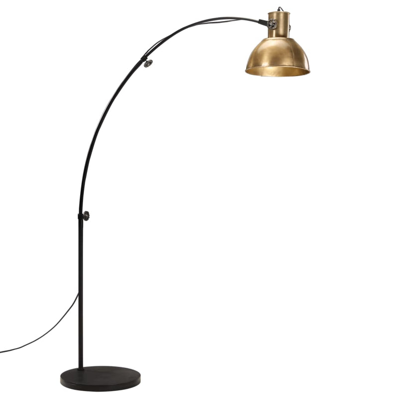 Afbeelding laden in galerijviewer, Vidaxl vloerlamp 25 w e27 150 cm antiek messingkleurig
