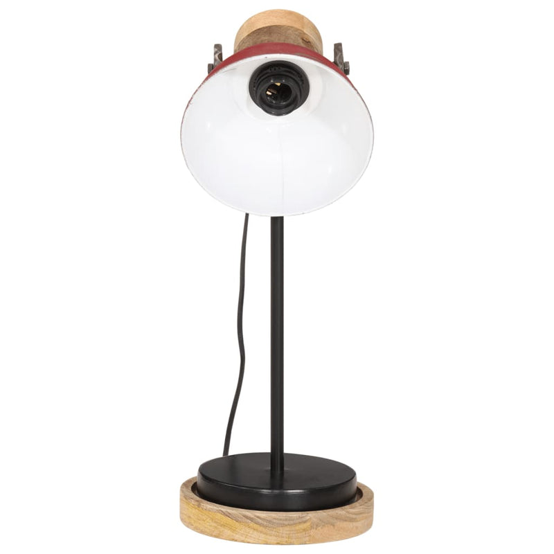 Afbeelding laden in galerijviewer, Vidaxl bureaulamp 25 w e27 17x17x50 cm verweerd rood
