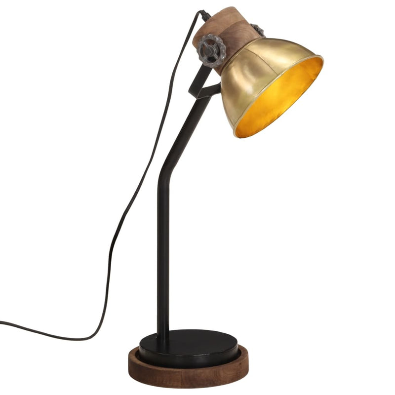 Afbeelding laden in galerijviewer, Vidaxl bureaulamp 25 w e27 18x18x60 cm antiek messingkleurig
