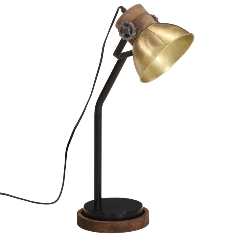 Afbeelding laden in galerijviewer, Vidaxl bureaulamp 25 w e27 18x18x60 cm antiek messingkleurig
