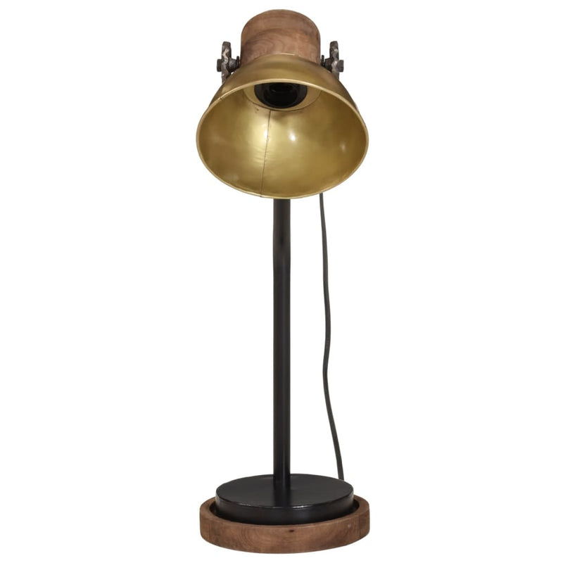 Afbeelding laden in galerijviewer, Vidaxl bureaulamp 25 w e27 18x18x60 cm antiek messingkleurig
