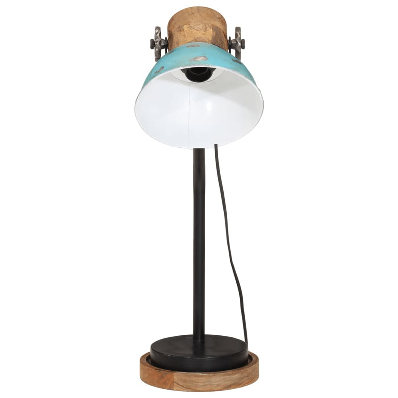 Afbeelding laden in galerijviewer, Vidaxl bureaulamp 25 w e27 18x18x60 cm verweerd blauw
