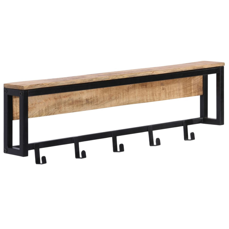 Afbeelding laden in galerijviewer, Vidaxl kapstok 87x10x27 cm massief ruw mangohout
