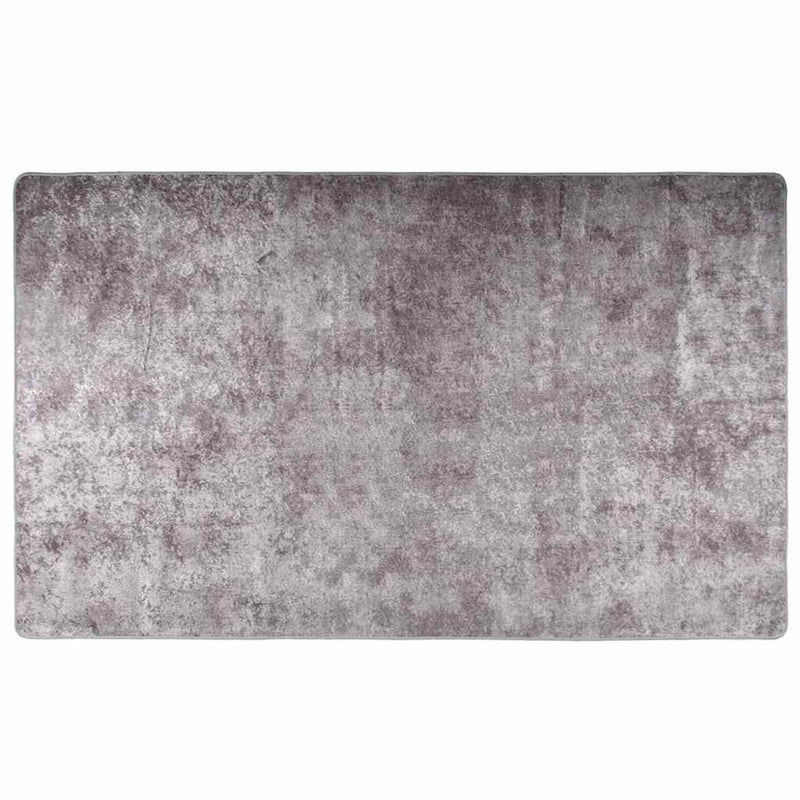 Afbeelding laden in galerijviewer, Vidaxl vloerkleed wasbaar anti-slip 120x170 cm grijs
