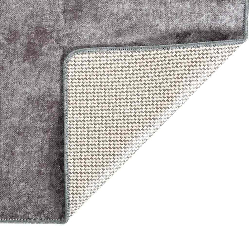 Afbeelding laden in galerijviewer, Vidaxl vloerkleed wasbaar anti-slip 120x170 cm grijs
