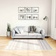 Vidaxl vloerkleed wasbaar anti-slip 120x170 cm zwart en wit