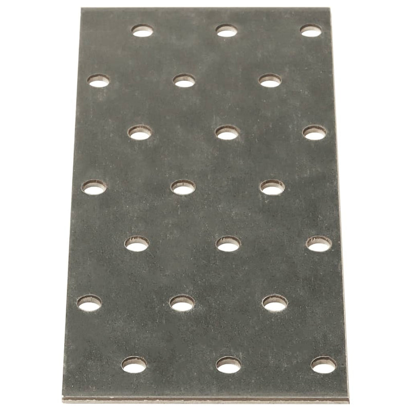 Afbeelding laden in galerijviewer, Vidaxl platen geperforeerd 40 st 2 mm 140x60 mm gegalvaniseerd staal
