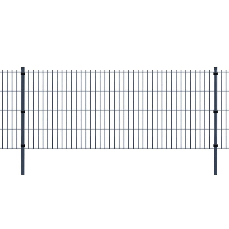 Afbeelding laden in galerijviewer, VidaXL Schuttingpalen 20 st 150 cm gegalvaniseerd staal grijs

