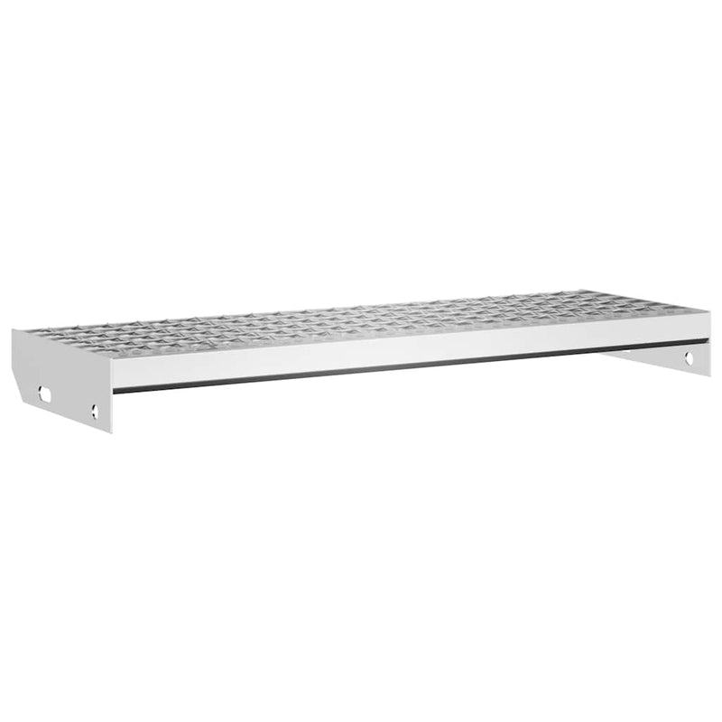 Afbeelding laden in galerijviewer, Vidaxl traptrede rooster 70x24x7 cm gegalvaniseerd staal
