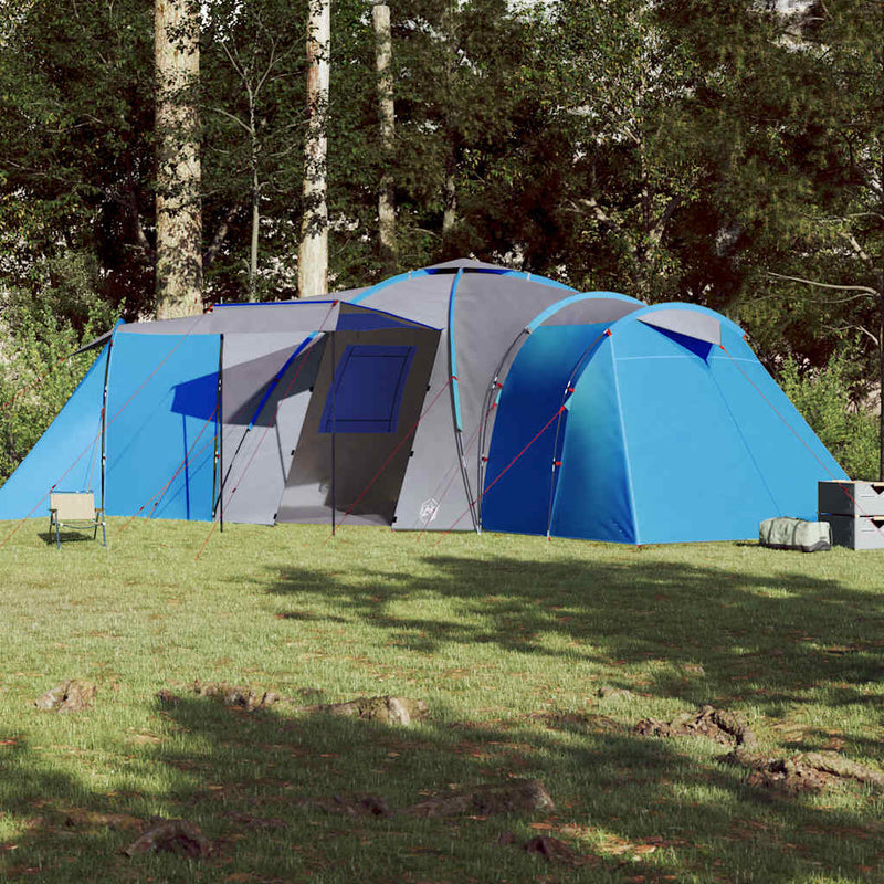 Afbeelding laden in galerijviewer, Vidaxl koepeltent 12-persoons waterdicht blauw
