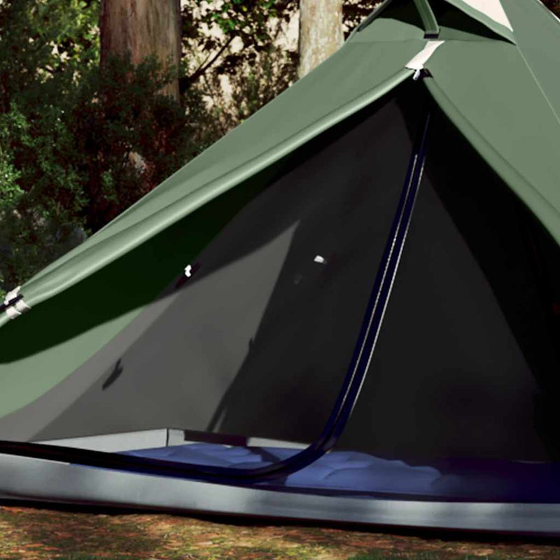 Afbeelding laden in galerijviewer, Vidaxl hangende tipi tent 1-persoons waterdicht groen
