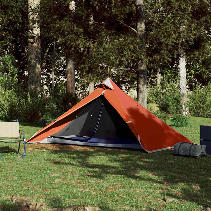 Afbeelding laden in galerijviewer, Vidaxl hangende tipi tent 1-persoons waterdicht oranje

