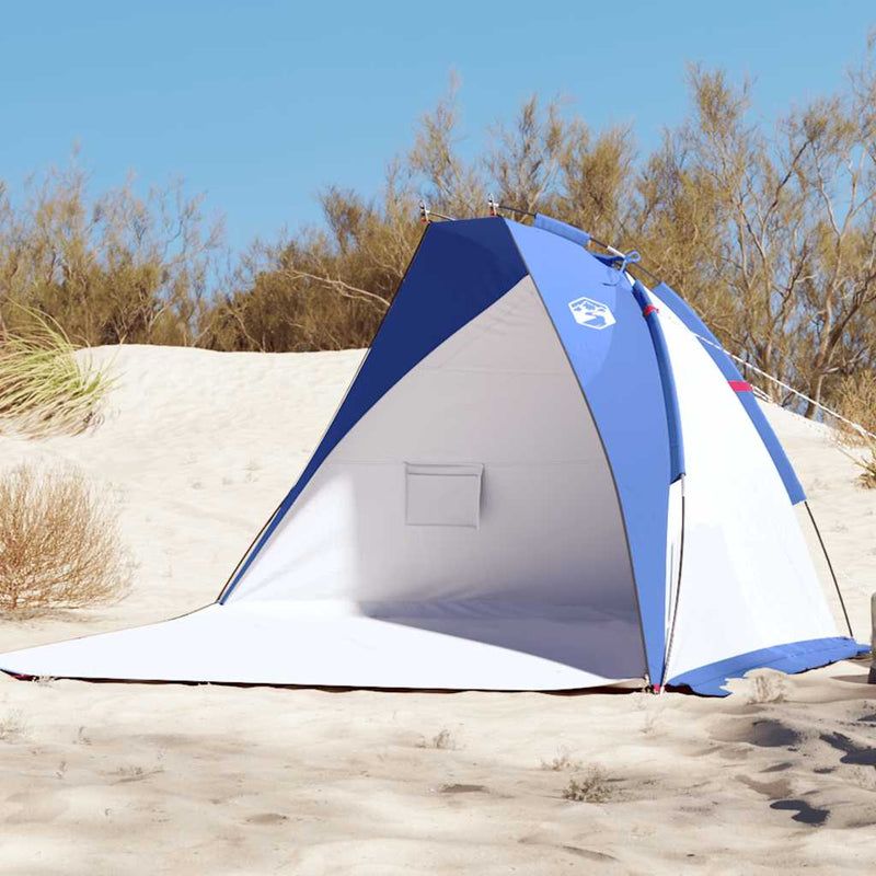 Afbeelding laden in galerijviewer, Vidaxl strandtent 268x223x125 cm 185t polyester azuurblauw
